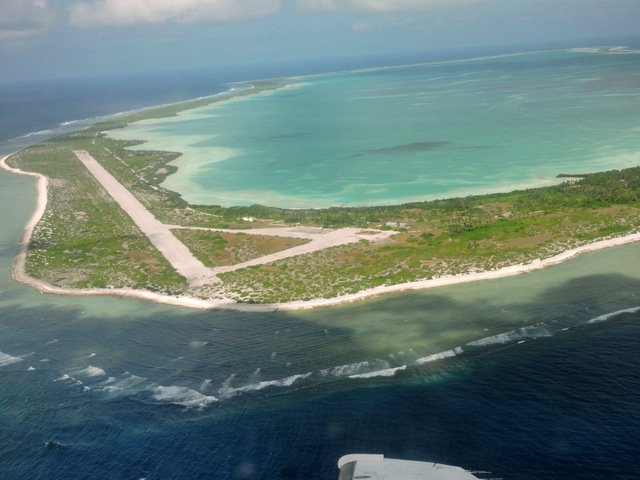 Runway of Canton Island Airport